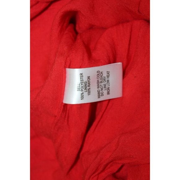 Lulus Red Adjustable Strap V-Neck Romper Women Size Small - Picture 8 of 8